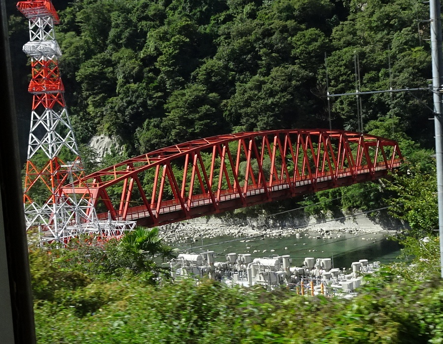 飯田線　門島駅付近、櫓（やぐら）橋
