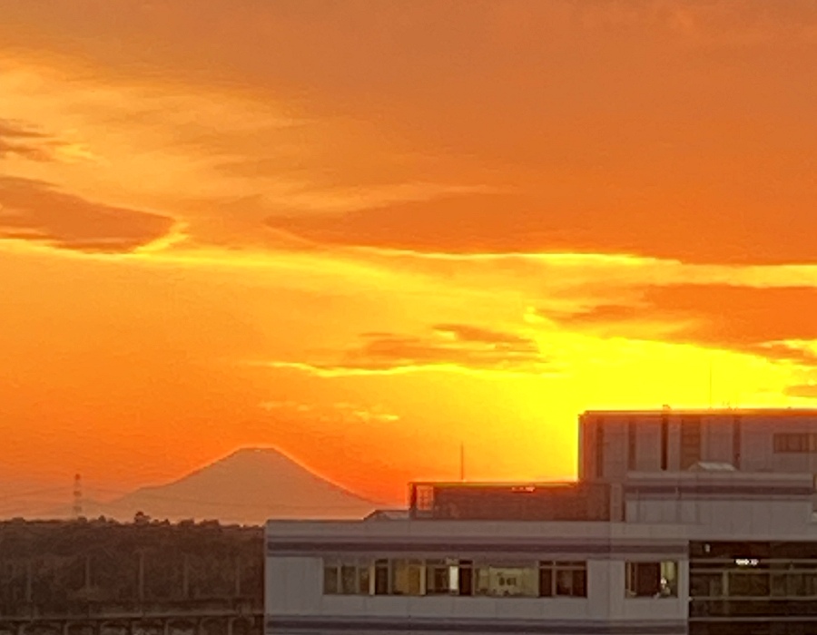 富士山のシルエット