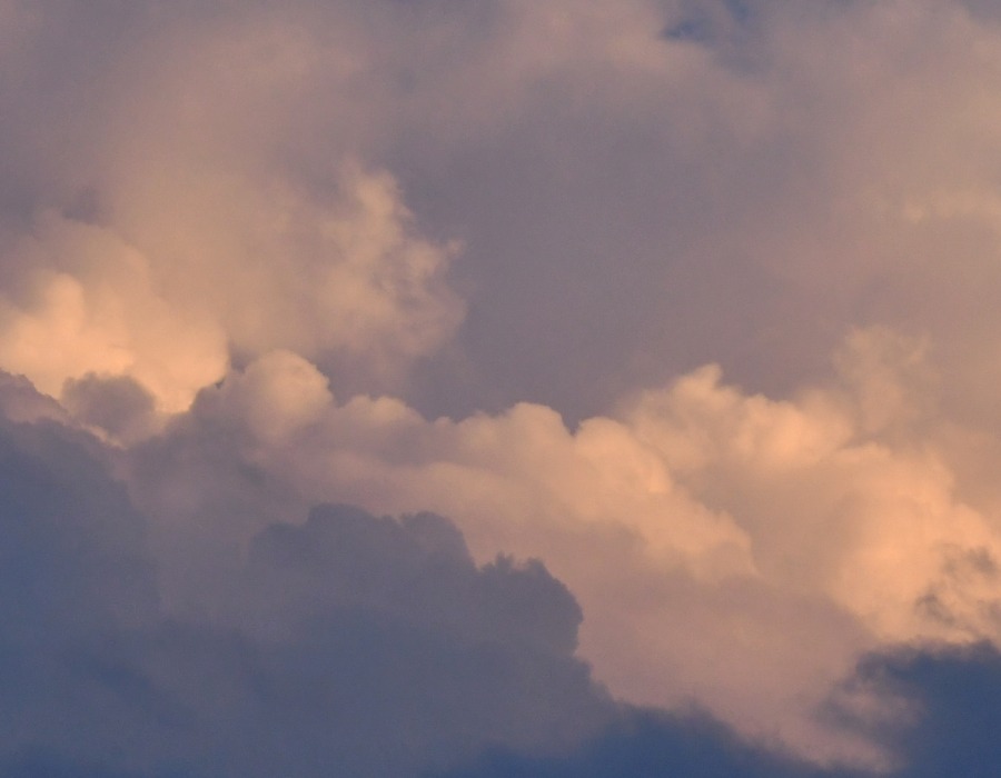 夕空の雲